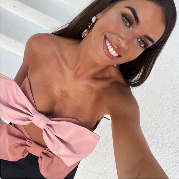 Zara Bow Taffeta Top NWT - Picture 5 of 16